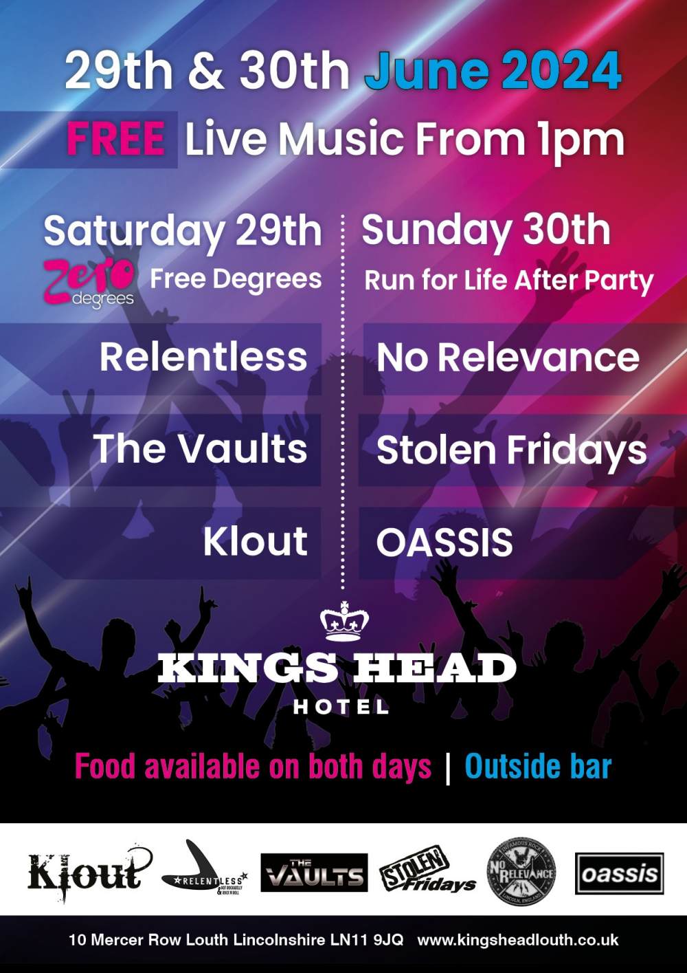 Run For Life After Party Poster